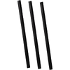 Biodore - Cocktailstrohhalm aus schwarzem Papier 150 mm x 7 mm schwarz 250 Stück