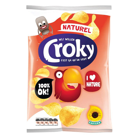 Croky - Chips natur, Beutel mit 100 Gramm