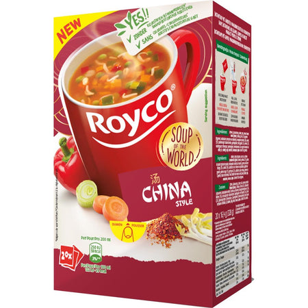Royco - Minutensuppe nach chinesischer Art, Packung mit 20 Beuteln