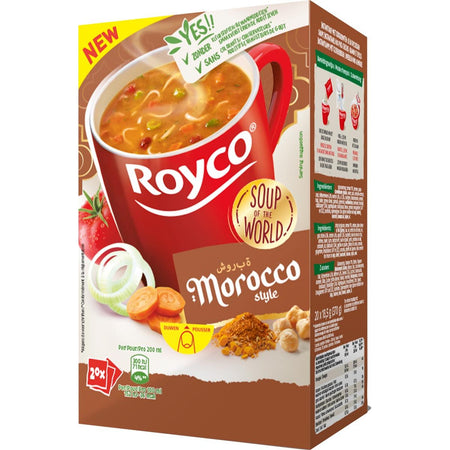 Royco - Minutensuppe nach marokkanischer Art, Packung mit 20 Beuteln