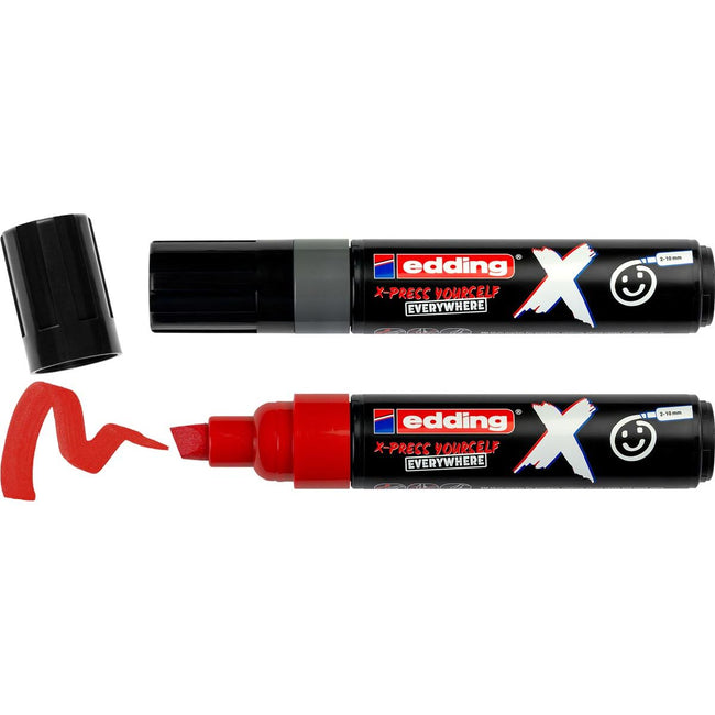 Edding -  multimarker 6900 X, grijs/rood, set van 2 stuks