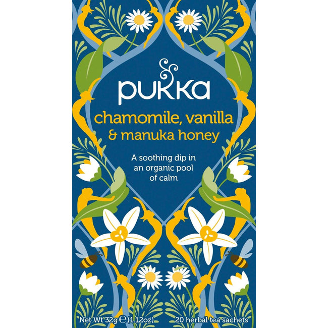 Pukka - Tee Bio, Kamille Vanille, Packung à 20 Stück