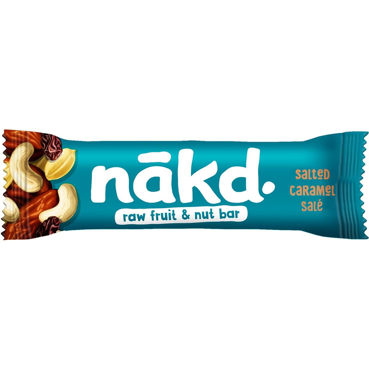 Nakd - Salted Caramel, 35 g Riegel, Packung mit 18 Stück