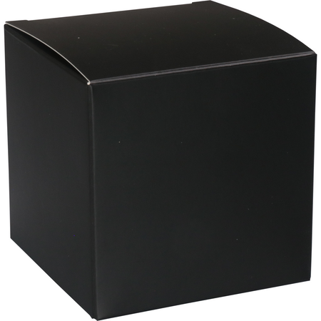 Klika -  Geschenkdoos | karton + PP | 10x10x10cm | zwart | 400 stuks