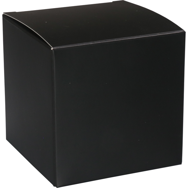 Klika -  Geschenkdoos | karton + PP | 10x10x10cm | zwart | 400 stuks
