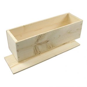 Klika - Weinkiste | Holz | 1 Flasche | inkl. Deckel | 340x95x95mm | 5 Stück