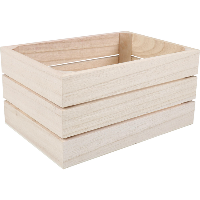 Klika - Bierverpackung | Box | Rechteckig Holz | 6 Flaschen | 20.5x14.5x10.3cm | Natürlich | 14 Stücke