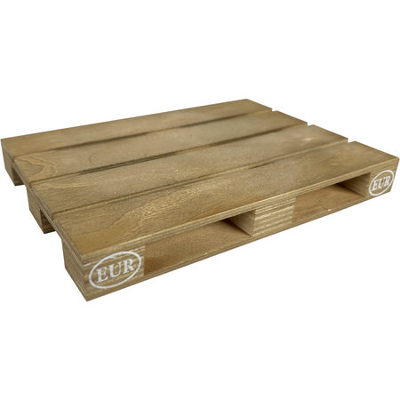 Klika -  Pallet | mini | hout | 18.5x13.5x2.3cm | naturel | 50 stuks