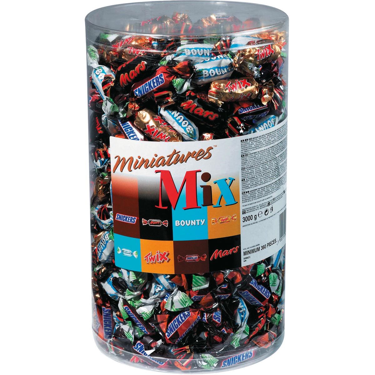 Celebrations - Gemischte Miniaturen, 3 kg Tube (296 Stück)