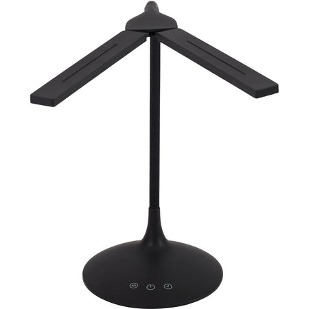 Alba - LED kabellose LED-Schreibtischleuchte Twin, schwarz