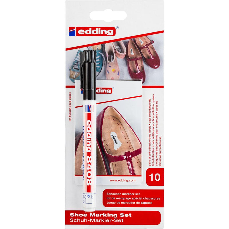 Edding - Filzstift 8408 Schuhe rund 0,75mm schwarz