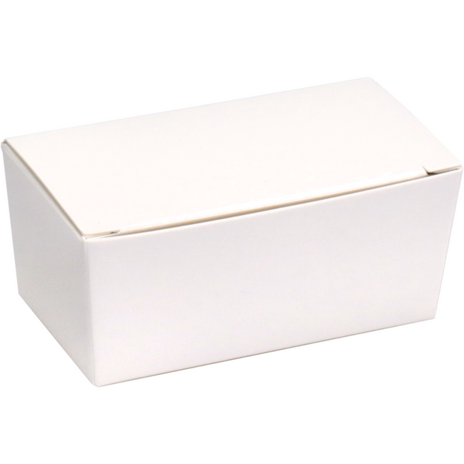 Depa -  Ballotin | miniballotin | karton + PP | 2 bonbons | 67x35x31mm | wit/goud | 600 stuks