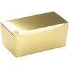 Depa -  Ballotin | miniballotin | karton + PP | 2 bonbons | 67x35x31mm | goud/wit | 600 stuks