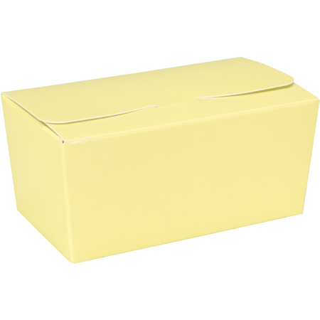 Depa -  Ballotin | karton + PP | 250gr | 113x62x55mm | pastelgeel/zilver | 200 stuks