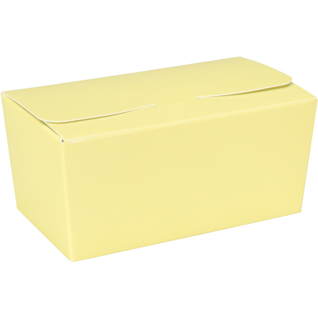 Depa -  Ballotin | karton + PP | 250gr | 113x62x55mm | pastelgeel/zilver | 200 stuks