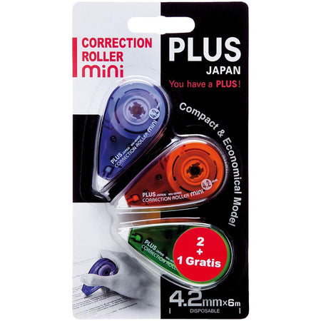 Plus – Mini-Korrekturroller, 2 + 1 gratis, im Blister