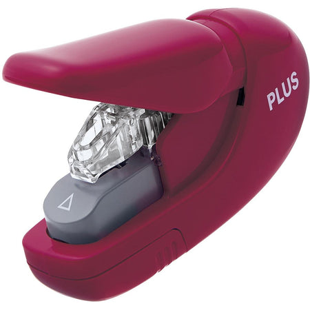 Plus – klammerloser Hefter, weinrot
