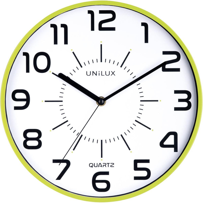 Unilux - Pop-Wanduhr, Durchmesser 30 cm, grün