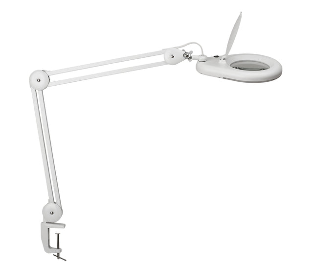 Loeplamp Maul Viso LED -Tischklemme weiß