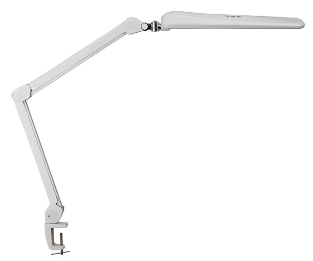 MAUL - Arbeitsplatzleuchte Craft LED Tischklemme dimmbar weiß