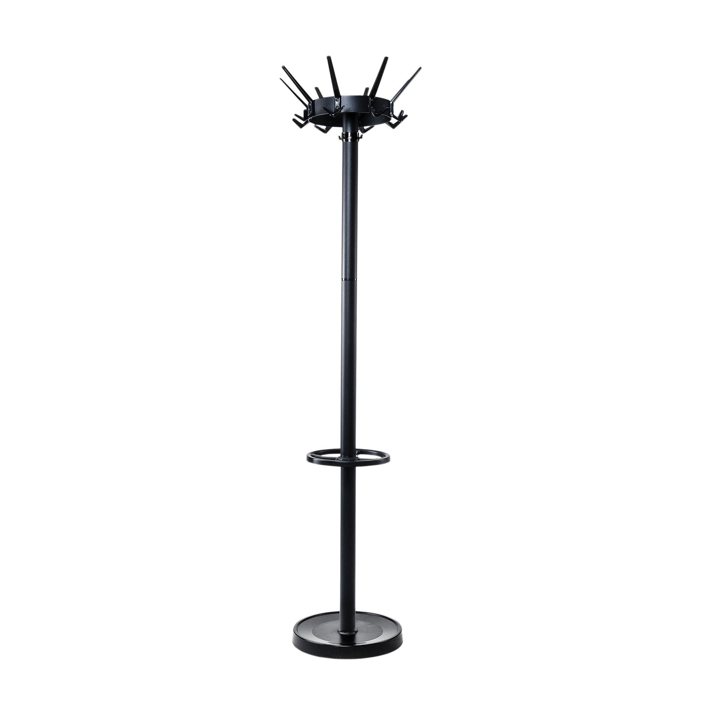 Maul - Caligo Garderobenständer stehend 175cm 32 Haken schwarz RAL9004
