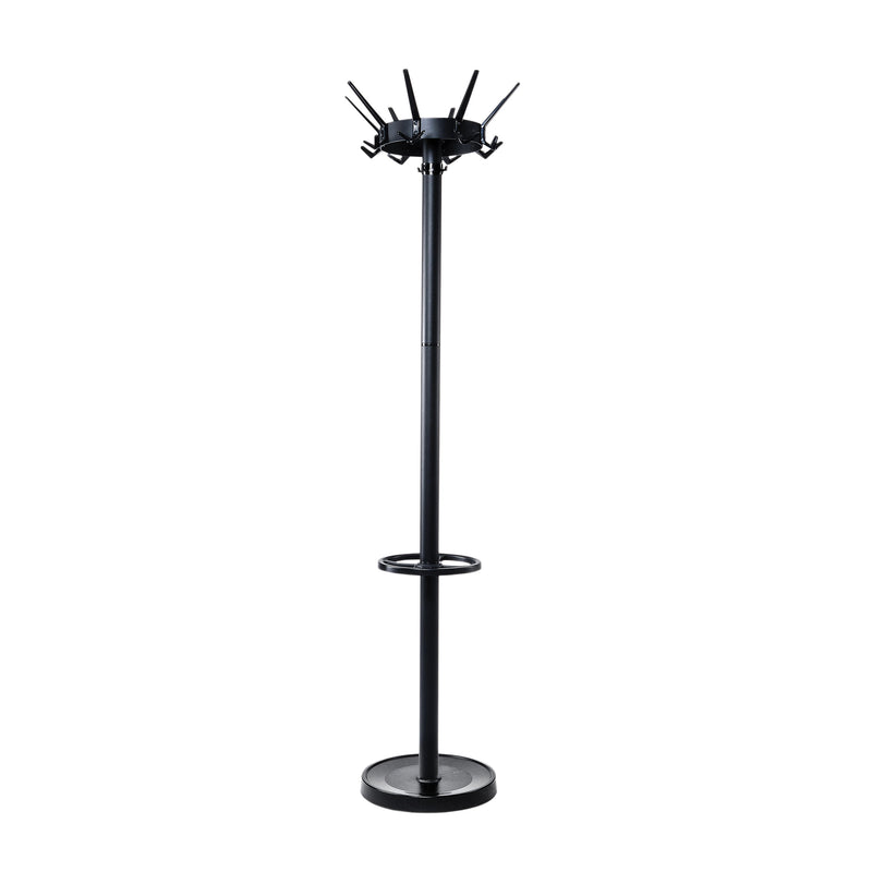 Maul - Caligo Garderobenständer stehend 175cm 32 Haken schwarz RAL9004