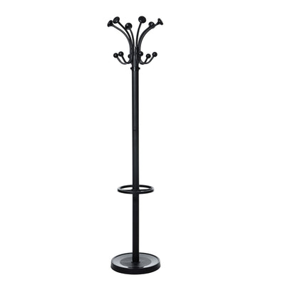 MAUL - Nubis Garderobenständer stehend 176cm 20 Haken schwarz RAL9004