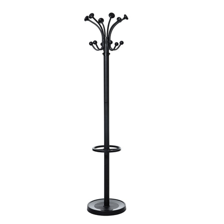 MAUL - Nubis Garderobenständer stehend 176cm 20 Haken schwarz RAL9004