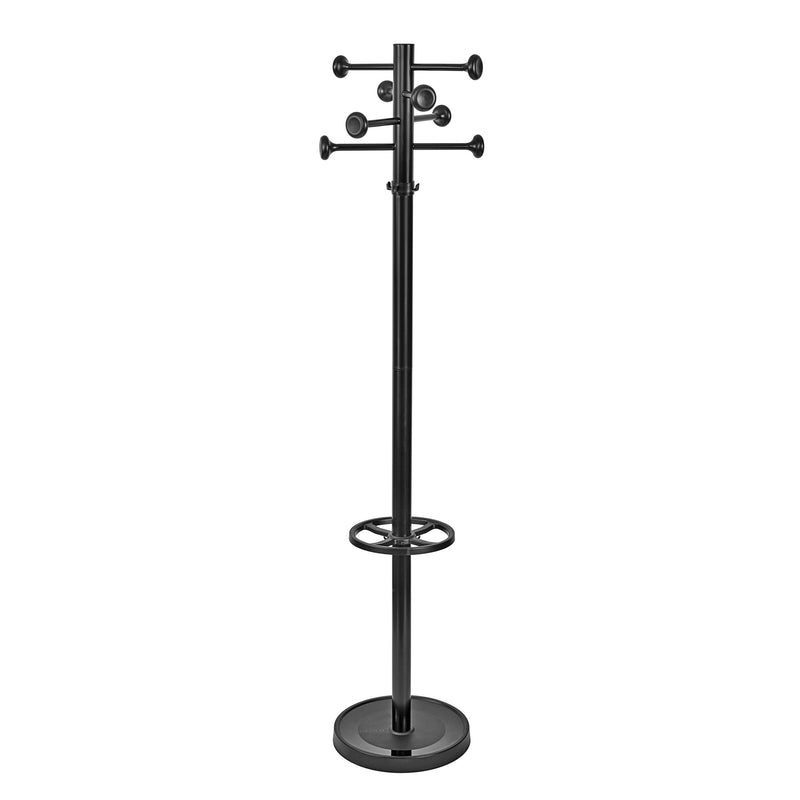 MAUL - Garderobenständer Grando stehend 175cm 16 Haken schwarz RAL9004