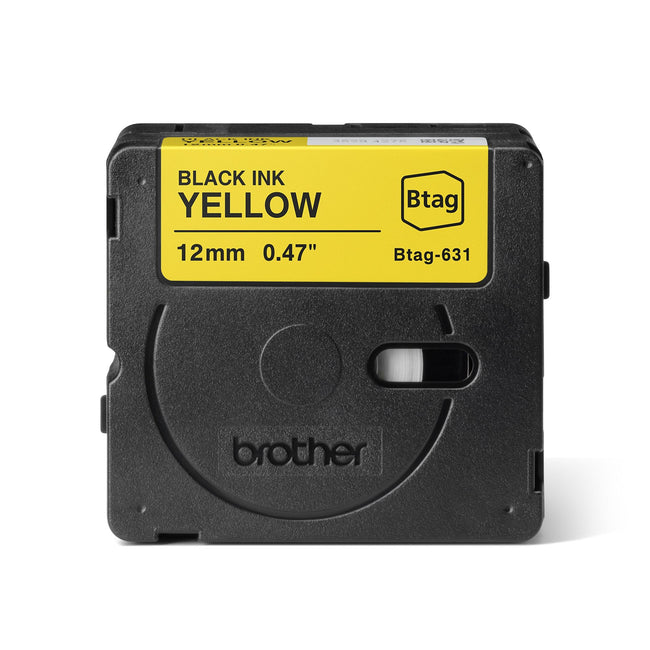 Brother -  Labele  ptouch btag631 12mm geel | 6 stuks