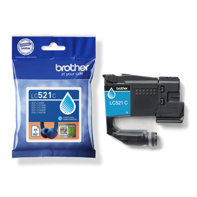 Brother -  Inktcartridge  lc-521c blauw | 5 stuks
