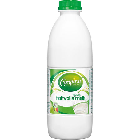 Campina - Teilentrahmte Milch, 1 Liter, 6er Pack