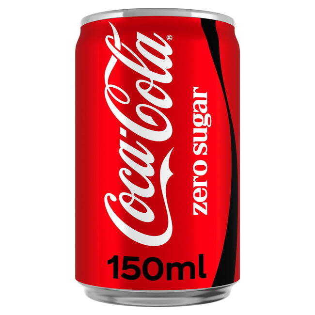 Coca-Cola -  Frisdrank coca cola zero blik 150ml | 24 stuks