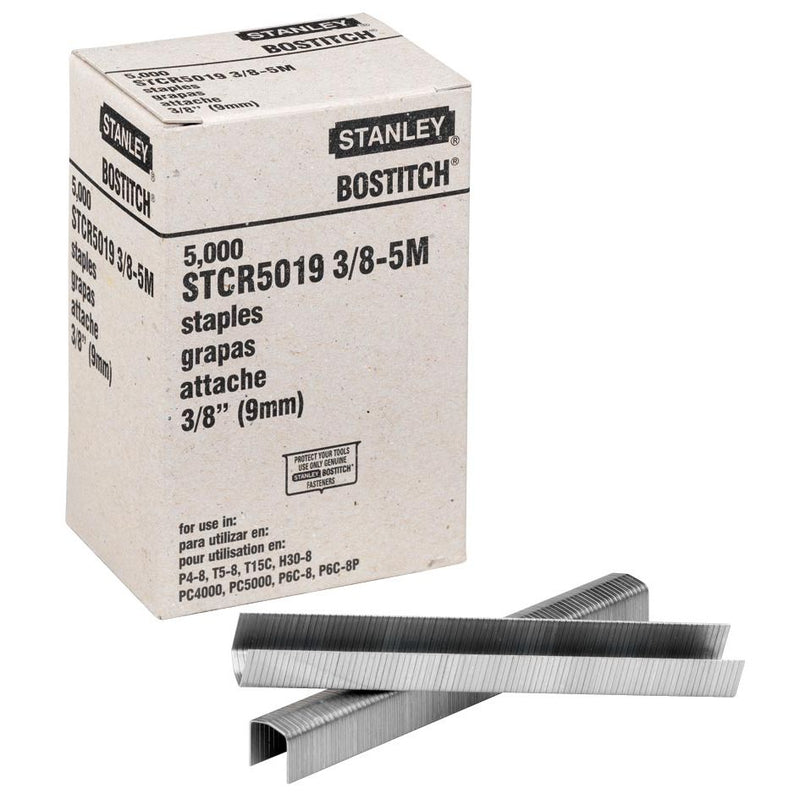 Bostitch - Heftklammern STCR501910E (10 mm), für PC8000, Schachtel mit 5.000 Heftklammern