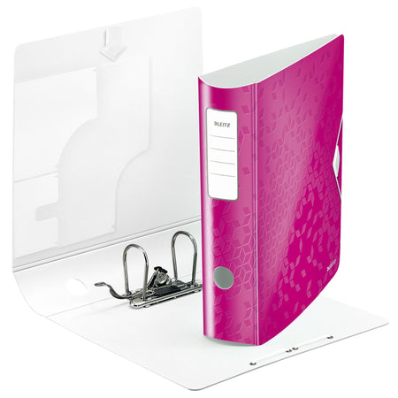 Leitz - Ordner WOW active 180° 80mm PP A4 rosa | 10 Stück