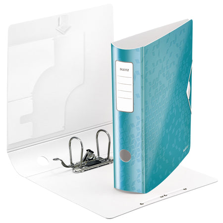 Leitz - Ordner WOW active 180° 80mm PP A4 eisblau | 10 Stück