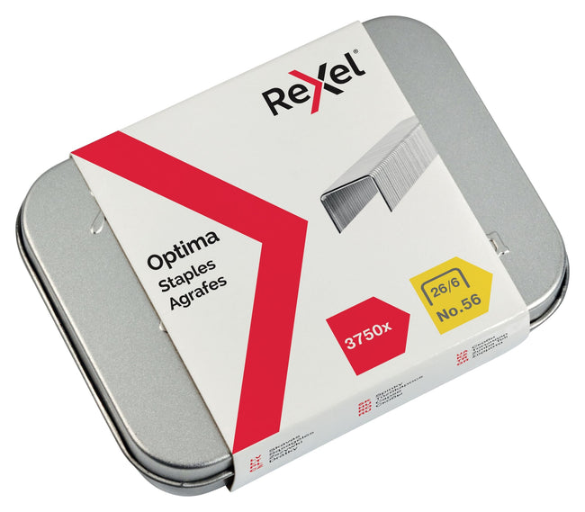 Rexel -  Nieten optima 26/6 nr 56 gegalv | 20 stuks