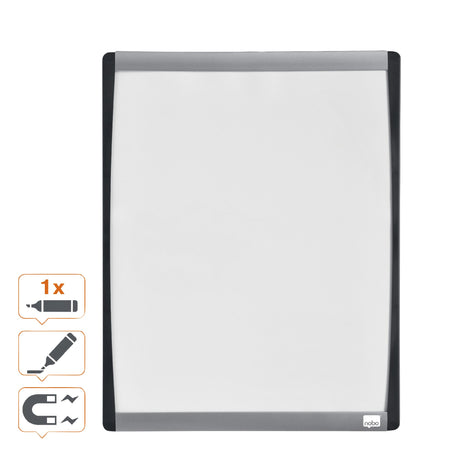 Nobo -  Whiteboard met Gewelfde Lijst 355x280mm