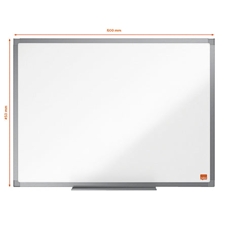 Nobo -  Basic Whiteboard (600x450) van staal met basic lijst, magnetisch
