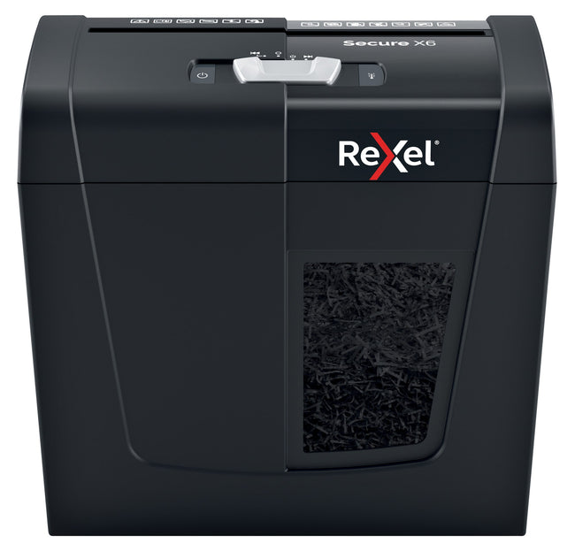 Rexel -  Secure X6 papiervernietiger Kruisversnippering 68 dB Zwart
