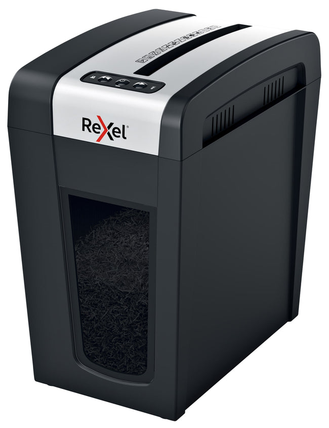 Rexel -  MC6-SL papiervernietiger Microversnippering 55 dB Zwart
