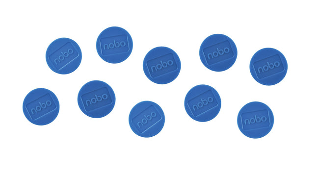 Nobo -  Magneet  32mm blauw 10 stuks