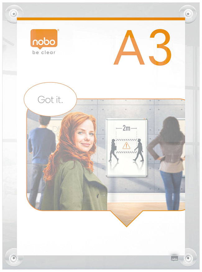 Nobo -  Plus A3 whiteboard 420 x 297 mm Acryl