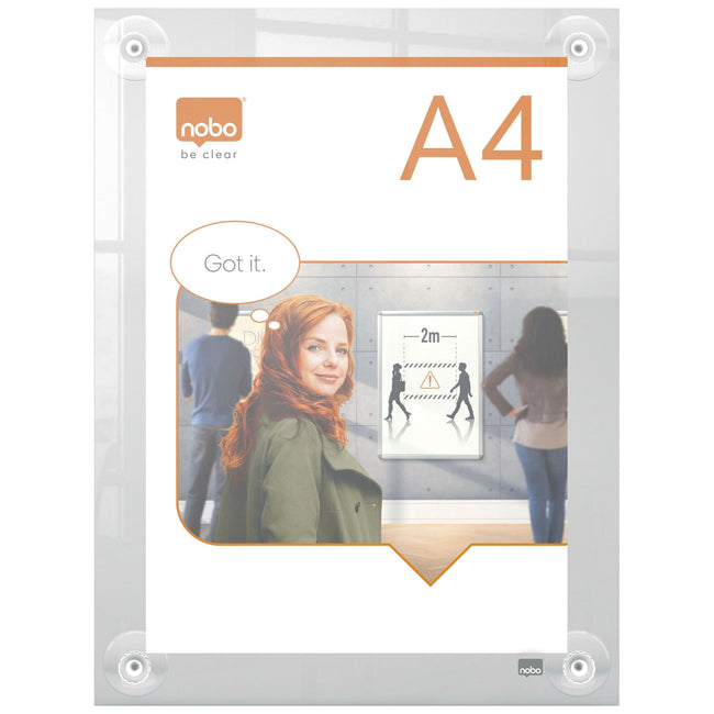 Nobo -  Infobord  premium plus a4 acryl verplaatsbaar | 10 stuks