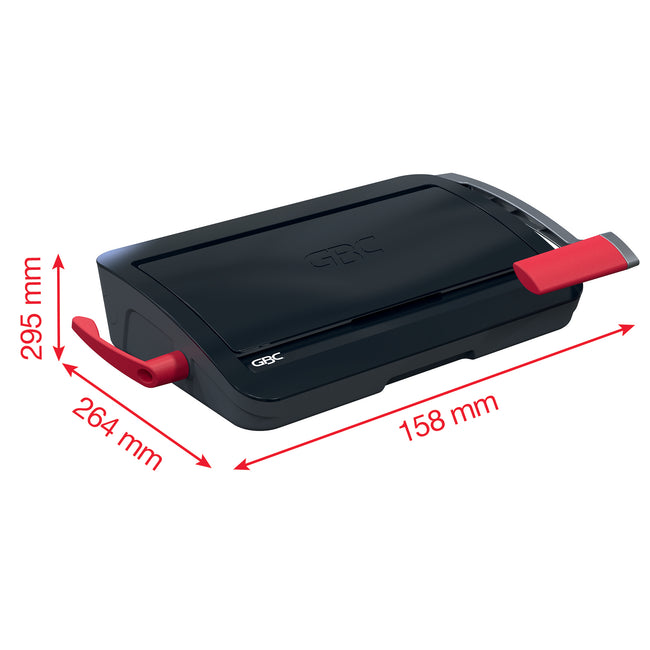 GBC -  CombBind CB12 Kambindmachine 165 vel Zwart, Rood