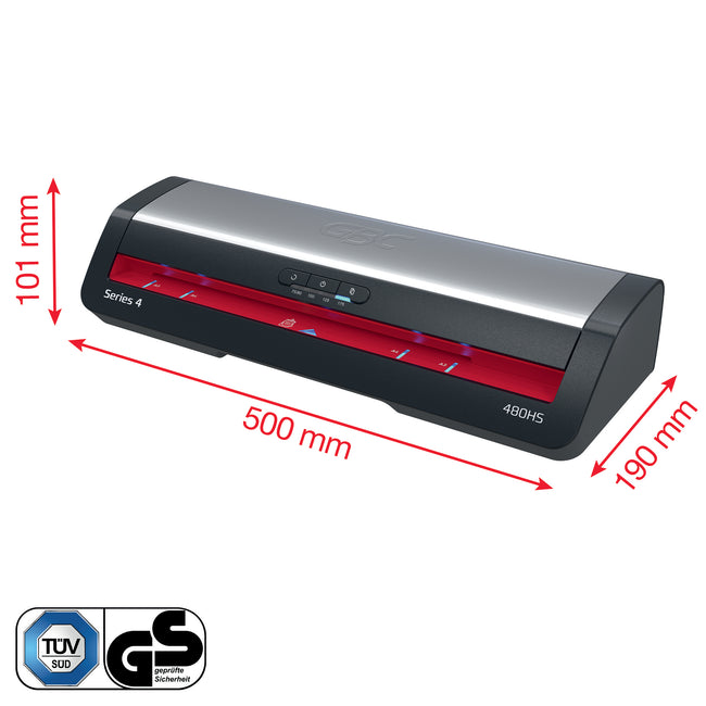 GBC -  4410072EU lamineersysteem Warme lamineermachine 800 mm/min Zwart, Roestvrijstaal