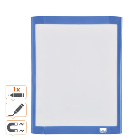 Nobo -  Whiteboard  21.6x28cm magnetisch assorti | 8 stuks