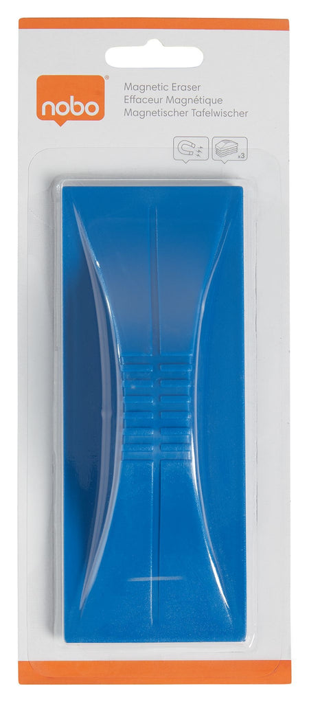 Nobo -  Whiteboardwisser  magnetisch blauw | 10 stuks