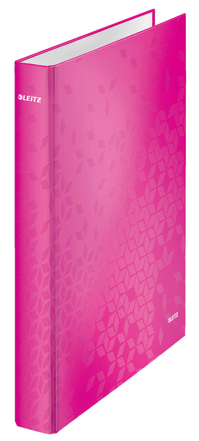 Leitz - Ringordner WOW A4 Maxi 4-Ring-D-Mechanik 25mm rosa | 10 Stück