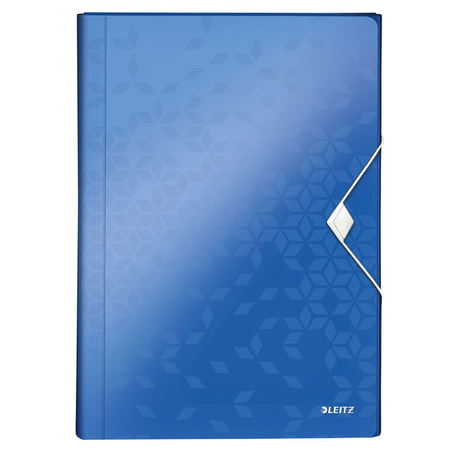 Leitz - Projektmappe WOW für A4 6 Fächer PP blau | 5 Stück